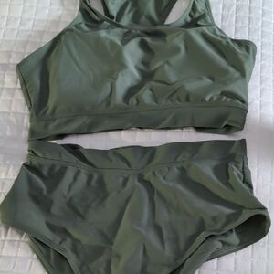 SHEIN Sage Green Bikini Set